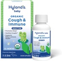 התינוק של Hyland's Baby Organic Cough Syrup ו- Immune Support with Agave, Elderberry ו- Pomegranate, Soothes Cough, and Supports Immunity, Nighttime, 2 Fl. Oz.