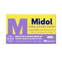 Midol Long Lasting Relief 20ct: Midol Long Lasting Relief, Menstrual Symptom Reliever & Fever מופחת, Caplets with Acetaminophen for Menstrual Pain - 20 Count (Packaging May Vary)