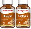 Baidyanath Shatavari Tablets: Hormonal Balance and Wellness Support for Women - 60 Tab (Pack of 2)