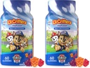L'il Critters Paw Patrol Gummy Vites Daily Gummy Multivitamin לילדים, ויטמין C, D3 עבור Immune Support Cherry, Orange ו-Blueberry Flavors, 60 חניכיים (Pack of 2)