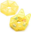 2PCS Weekly Pill מארגנים 7 ימים גדול גלולות Box מארגנת מקרה יומי עבור ויטמין שמן דגים גלולות תוספת Arthritis ידידותית