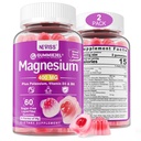 מגנזיום חינם סוכר 400 מ"ג | 5-in-1 Complex Magnesium: Glycinate, Citrate, Malate, Chloride & Turate | עם Ashwagandha, ויטמין D3 & Zinc | Calm, Mood & Energy Support
