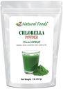 Z Natural Foods Chlorella אבקה, חלבון צמחי צלק, אבקת Blue Algae Superfood, מושלם עבור Smoothies, משקאות, מתכונים, Raw, non GMO, Gluten Free, טבעוני, 1 lb lb