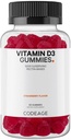 ויטמין D3 Gummy ויטמינים, ויטמין D3 5000 IU מסטיקמי צ'ולקלציפרל 125 mcg - 2-Month Supply Pectin- Based, Animal Gelatin-Free ויטמיניםmy, Strawberry, Gluten-Free - 60mies