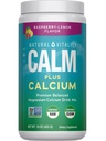 Natural Vitality Calm, Magnesium & Calcium תוסף, אבקת מיקס משקה תומך תגובה בריאה ללחץ, גלוט חינם, טבעוני, ולא GMO, לימון פטל, 16 oz