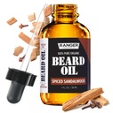 Leven Rose Spiced Sandalwood Beard Oil & Leave in Conditioner על ידי ריינג'ר Grooming Co, 100% אורגני טהור עבור דובים מטופס, מוסטמאים, ו Moisturized Skin 1 oz