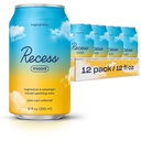 Recess Mood Magnesium & Fitogen לשתות, להירגע Beverage, 12 Ounce (Tropical Bliss, 12 Pack)