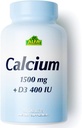 ALFA VITAMINS Calcium 1500mg & ויטמין D3 400 IU, תומך במערכת בריאות העצם ו Immune, ויטמינים חיוניים עבור עצמות חזקות ושיניים, Calcium Citrate עם תוסף ויטמין D3, 60 טבליות