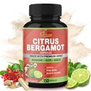 קדיאן Citrus Bergamot תוספת קפסולות עם Berberine, אוליב, Guggul, Garlic, Pine Bark, Black Pepper - 150 Caps במשך 5 חודשים