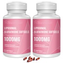 Glutathione Softgels 1500MG, מופחת Glutathione תוספת עם ויטמין C, Better Absorption, non-GMO Powerful Antioxidant for Healthy Aging, Detox, Immune Health, 120 Softgels