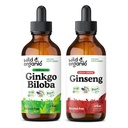 Wild & אורגני גינקו Biloba Tincture 4 fl oz & Geneseng Tincture 4