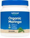 אבקת המורינגה האורגנית של מזון צמחית 1LB (16oz) - Gluten Free, Non-GMO, Vegetarian Friendly