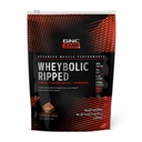 GNC AMP Wheybolic ריפפד אבקת חלבון & Thermogenic תוסף, מגביר את כוח השרירים ואת גודל, אנרגיה & אנדורנס, 40g חלבון, 6.2g Leucine, 15g EAA, Caffeine, שוקולד Fudge, 9 משרתות, 9 לשרת, 9 לשרת.
