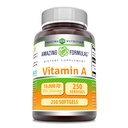 פורמולה מדהימה ויטמין A 10000 IU תוסף | Retinyl Palmitate | 3000 Mcg | Softgels | Non-GMO | Gluten Free | Made in USA (1 Pack, 250 Count)