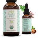 HerbEra Herbal נקה אורגני אלכוהול חינם טיקטור | Detox וניקוי פורמולה, לחלץ תוסף | אורגני Wormwood Herb, Black Walnut Hull, Cloves Flower Buds | Purge Extracts (2 oz)