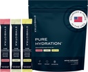 CYMBIOTIKA Pure hydrotion אבקת לשתות לערבב עם ויטמין C & Magnesium, Keto Friendly Electrolyte hydrotion Packets, Variety Pack, Lemon, Lychee & Watermelon, 7 כל אחד, 21 Stick Packets