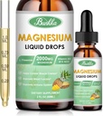 מגנזיום Glycinate תוסף, Magnesium Complex טיפות עם 500 מ"ג מגנזיום Glycinate, Magnesium Citrate, ויטמין - 30 יום אספקה