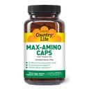 המדינה חיים מקסי-Amino עם 16 חינם טופס Amino Acids, 180 קפסולות צמחוניות, גלוקוזן מוסמך חינם, מוסמך Vegetarian