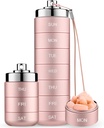 Mossime Metal Travel Pill מארגנת, Portable 7 Day ויטמין ארגן, חסימת מים 1 פעמים A Day Pill Box, גלולת גלולות גדולה, מארגנת תרופות יומי עבור ויטמין, שמן דגים,