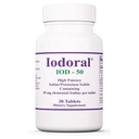 Optimox Iodoral 50 מ"ג תוסף - טבליות Potassium Iodide, התמיכה Thyroid, ויטמינים יומיים מינרלים, פתרון Iodine של Lugol - 30 Count.