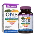 Bluebonnet Nutrition One for Men Whole Food-based Multiple, Daily Nutrition*, Non-GMO, Vegetarian Friendly, Kosher, Gluten-Free, Milk-Free, Iron Free, 30 קפסולות ירקות, 30 משרתים