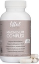 Magnesium Complex - Lifted Naturals Magnesium תוסף w / Bisglycinate, Malate, Turate - 120 קפסולות - Bioavailable Magnesium פורמולה עבור Mood, Sleep, Energy Support *