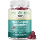סוכר חינם תוספת כוח Calm Magnesium חניכיים למבוגרים - מרגיע מגנזיום Citrate חניכיים עם Magal Mag - Sleep Soft Chews Raspberry Flavored - Body & Mind להירגעation - 60 Count