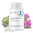 Pure Therapro Rx Liposomal Liver Detox + 120 Acid-Resistant VCaps | Soy-Free Liposomal פורמט המכיל Methylation Acent Cofactors | תמיכה Liver Detox וניקוי | טבעוני