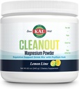 KAL ניקוי Magnesium Plus Psyllium Husk אבקת - לימון Lime - Magnesium Oxide עם תוספת סיבים - תקנה תמיכה משקאות Mix - No Sugar - 60-Day Promise, 40 משרתים, 8.5 OZ
