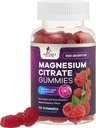 Magnesium Citrate Gummies תוסף - High Absorption, טבעוני Magnesium Gummy תוספת למבוגרים וילדים, Magnesio Citrate Gummy תוספי עבור שריר, עצב, עצמות ותמיכה לב - 120 חניכיים