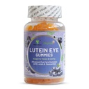 Lutein Eye Gummies, Blueberry Flavor Eye Care חניכיים עם Lutein & Zeaxanthin למבוגרים, 60 הרוזן
