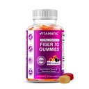 Vitamatic Preביוטיקה סיבים חניכיים למבוגרים - 7g סיבים לשרת - 60 חניכיים מבוססות Pectin מבוסס כוח נוסף, אפס סוכר הוסיף - תמיכה בריאות עיכול וסדירות - Non-GMO, טבעוני, Gluten-Free Freeten-FreeFree