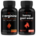 NutraChamps L-Arginine כמוסות הורנסי גואה Weed קפסולות 2 Pack Bundle