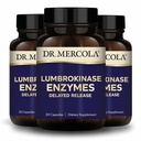 Dr. Mercola Lumbrokinase Enzymes - נדחה פורמולה - תוספת תזונתית עבור Cardiovascular & אנרגיה תמיכה - non-GMO, Gluten-Free & Soy-Free - 30 קפסולות (30 משרתים), 3 Pack