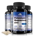 Potassium Magnesium תוסף 1000mg, High Absorption Magnesium Potassium Zinc Aspartate (90 קפסולות)