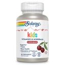 SOLAרי ילדים ויטמינים ומינרלים השלם Multivitamin לילדים גדולים דובדבן שחור גדול (076280047974) (60 צ'אדות, 30 משרת)