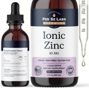 Per Se Labs Ionic Zinc נוזל - 10 מ"ג גבוה Absorption 240 משרתי נוזל Znc טיפות עבור מבוגרים - Immune תמיכה Skin Care Zincs - טבעוני Zinc Sulfate Antioxidant Dietary תוסף - 2 Oz