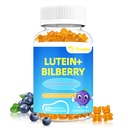20mg Lutein & Zeaxanthin Gummies עם Bilberry, Astaxanthin, אומגה 3, ויטמין C, E - סוכר חינם עין בריאות תוספת למבוגרים & ילדים - הקלה יבשה, חזון קלרנס, תמיכה Macular תמיכה