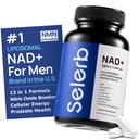 תוספי NAD+ לגברים - Nitric Oxide Prostate Health Supplements for Men with Resveratrol, CoQ10, L Citrulline ו Lycopene for Anti-Aging, Sta & cell Support 60 קפסולות