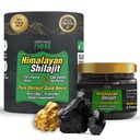 All Nest Gold Score Pure ההימלאיה Shilajit Resin: Ultimate Potency for Men & Women - 24k Gold, 75%+ Fulvic Acid, דוח מבחן מעבדה כולל 30g (1 Pack), 75 משרתות