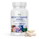 ויטמין VHC B1 Benfotiamine 600mg- 5X Time Fat-Soluble Thiamine B1- Max Boost Bioavailable Thiamine B1 רמות-120 Veggie כמוסות, non-GMO, Soy Free- Made בארה"ב