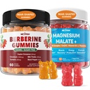 2Pack Berberine תוספת חניכיים 1500 מ"ג + 2Pack Magnesium Malate עם CoQ10-100 מ"ג חניכיים