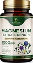 Magnesium מינרלים תוסף 1000 מ"ג - High Potency Magnesium Citrate for Bone, Heart Health, Nerves & השרירים Support, Nature's Magnesium Complex for Whole Body Support, בבקבוק בארה"ב - 180 קפסולות