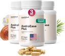 Nourished AndroEase Plus - תוסף איזון טבעי עבור נשים - פורמולה טבעונית עם Zinc & Saw Palmetto - 180 קפסולות עבור Daily Wellness & Vitality - Made in USA