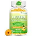 Lutein 20 מ"ג עם Zeaxanthin Gummies, Lutein ו Zeaxanthin תוספי עם ויטמין C, E, Bilberry לבריאות העין - 60Cts