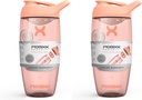 Promixx PURSUIT חלבון Shakerבק - Premium Sports Balaer Bottles for Proteines and Supplement Shakes - Easyנקי, Durable חלבונים Shaker Cup (Pack of 2)