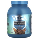 Vega All in One Nutrition Organic - 20g Plant-based Pea חלבונים, שוקולד, 42 משרתים, ויטמינים A & C, Probiotics, Greens, טבעוני, Keto, Gluten Free, 61.8oz (Packaging May Vary)