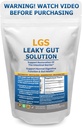 Leaky Gut תיקון w/L Glutamine & Prebiotics- Gut Recovery, Leaky Gut Health אבקה-Laky Gut תיקון תוספי עבור IBS, שיקום העיכול ו- Gut Lining תמיכה - כולל ספר העזרה של Guthealth