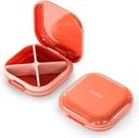 Small Pill Case, Travel Pill Box, Portable PillPSKer, Pill Container for Pocket 4 השוואתיות, Dailyקומפקטי Travel Medicine Holder for ויטמינים תרופות (Pink)
