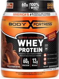 גוף מבצר 100% Whey, אבקת חלבון פרימיום, חמאה, 1.78lbs (Packaging May Vary)